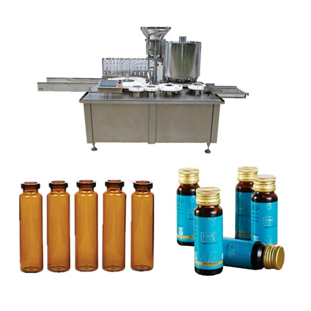Geverifieerde Gold Plus Supplier automatische injectieflacons met vloeistofvulling, stopafdekking, machineflesjes vulmachine met stofkap