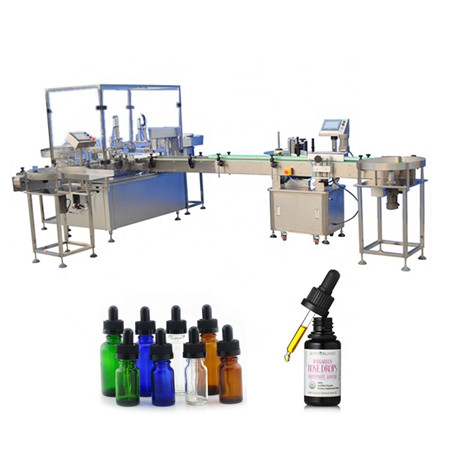 JB-YG4 Sap vloeibare vulling productielijn 250ml 500ml drank plastic fles vullen en afdekken machine;