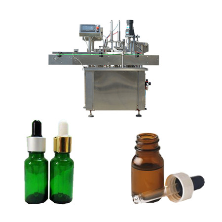 Automatische PET-plastic glazen fles E Vloeibare elektrische sigaret Vloeibare CBD-olievulling Plugging Capping Labeling Machine
