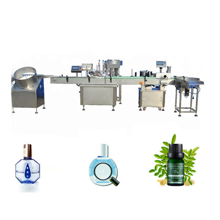 Farmaceutische glazen fles ampullen vul- en sluitmachine, vloeistof vul- en sluitmachine flacon vulmachine