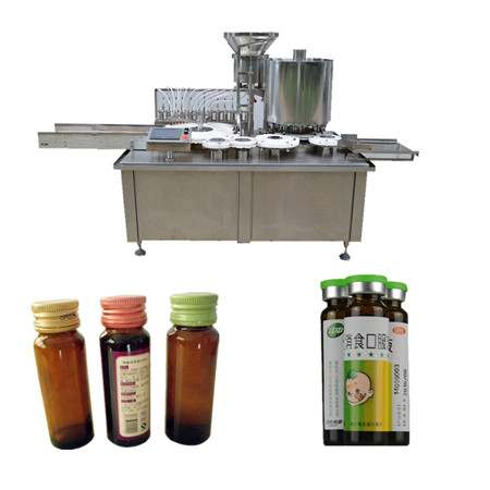 Monoblock-vullijn Automatische E-juice-vuller 30 ml Glazen druppelfles E-liquid-vullende etiketteermachine