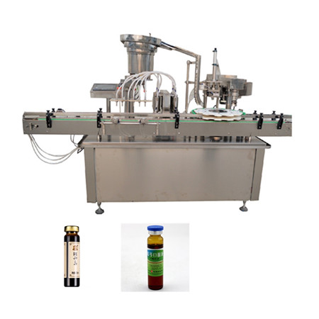 100ml 500ml automatische fles hennepolie vulmachine, olijfolie vul- en afdekmachine