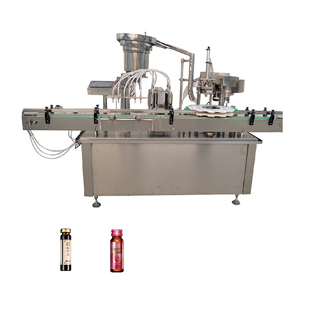 Vloeibare vulmachine Handleiding 5ml tot 50ml Vloeibare vulstof Food Grade 30 flessen per minuut drinkwaterolie